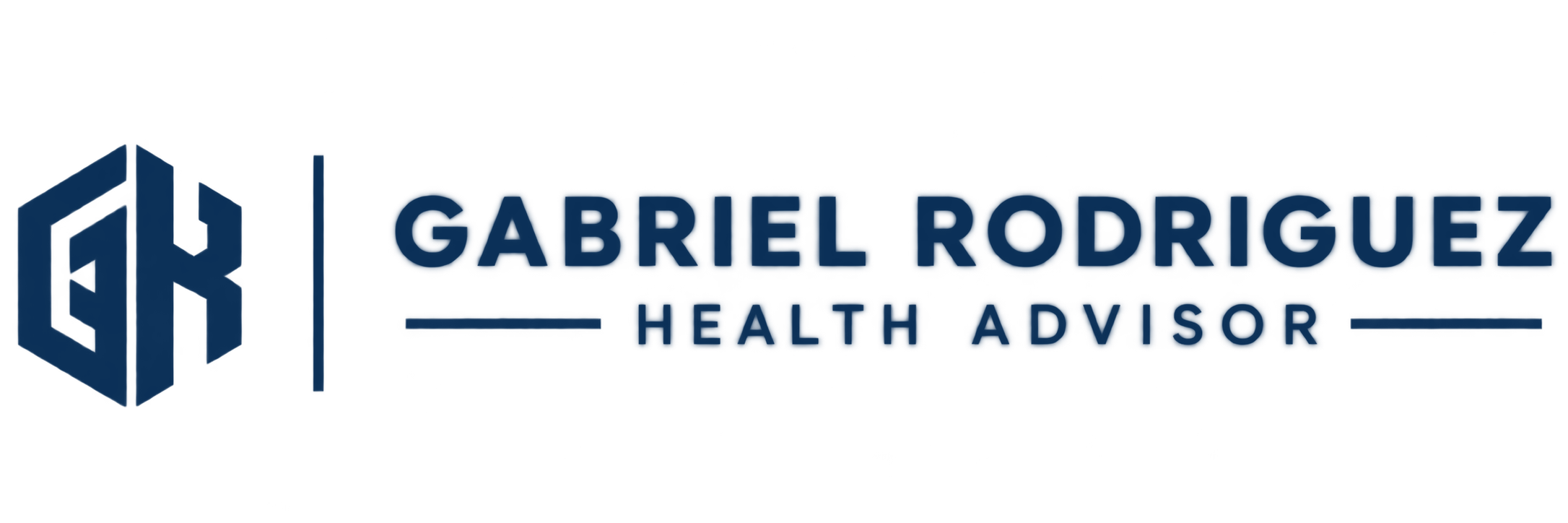 Gabriel Rodriguez Health Advisor official logo in blue